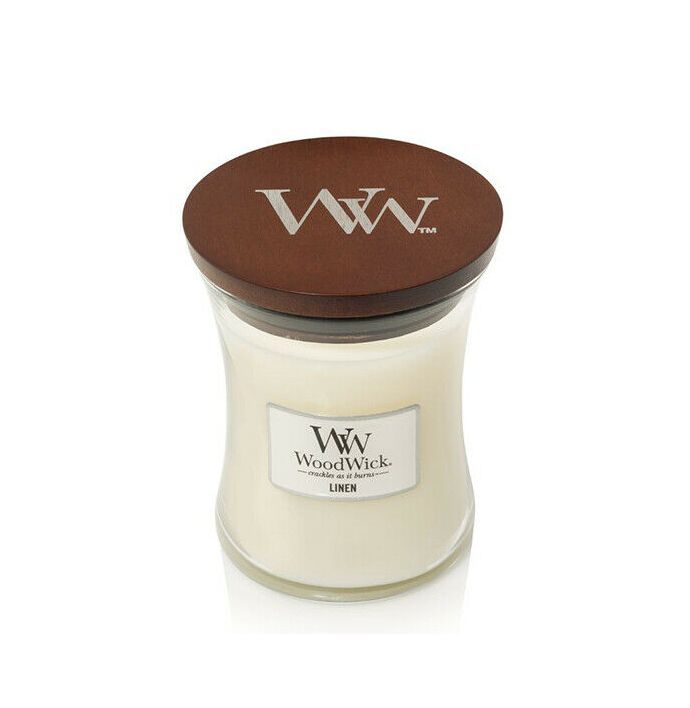 WoodWick Candle Linen