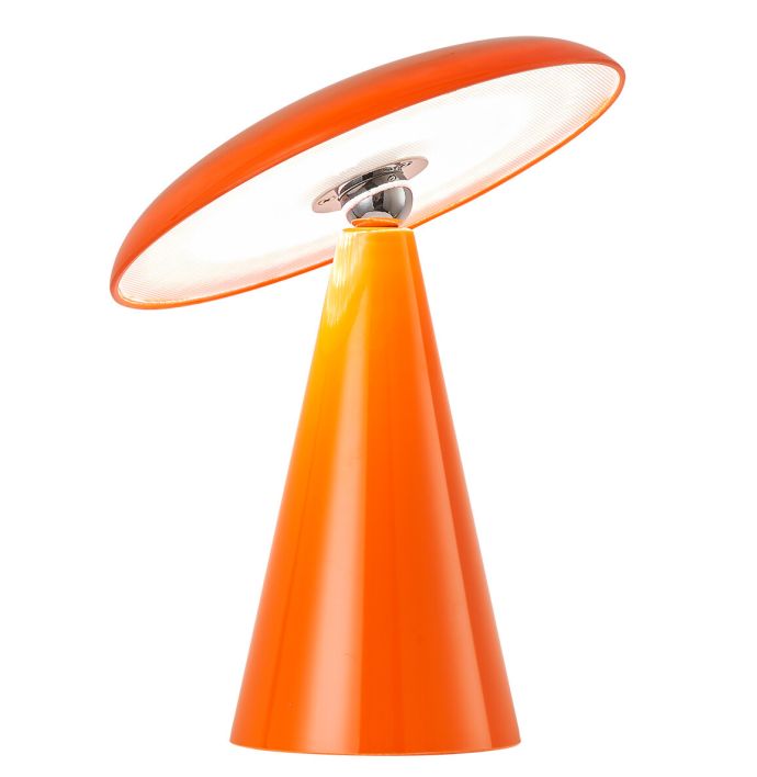 Tafellamp Mush LED op accu oranje