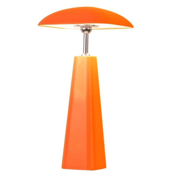 Bureaulamp Piazza LED op accu oranje