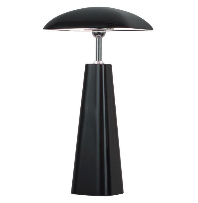 Tafellamp Piazza LED op accu zwart