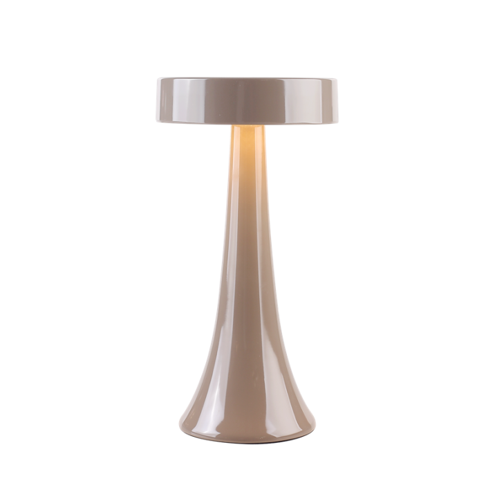 Bureaulamp Nova LED op accu taupe