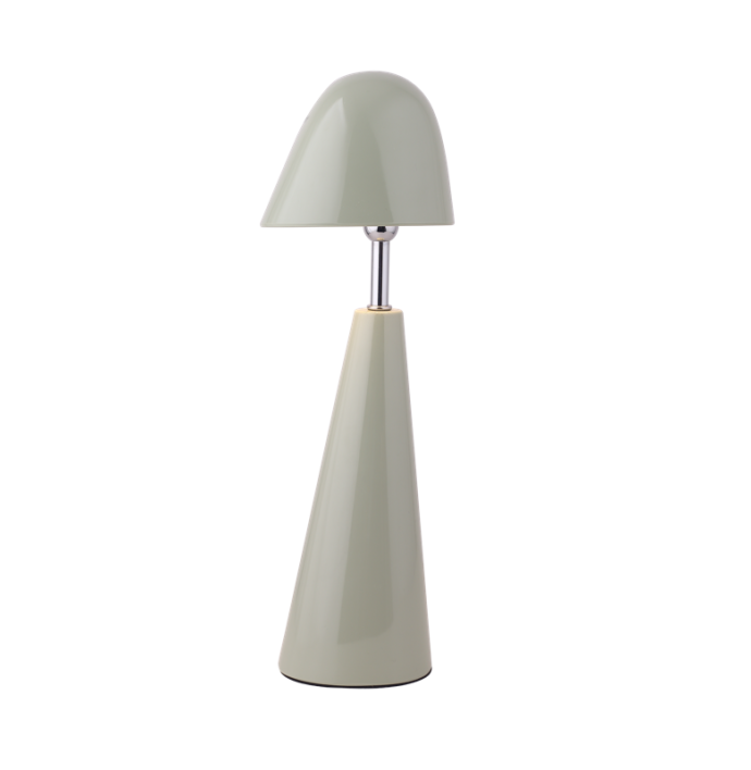 Bureaulamp Dot LED op accu lichtgroen, afneembare kap