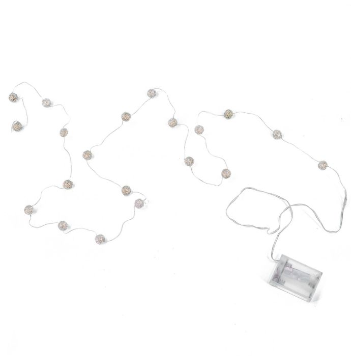 Led verlichting op batterij 20 lampjes warm wit licht