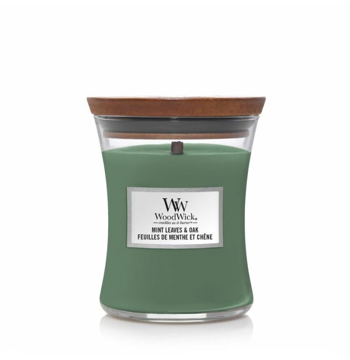 WoodWick Candle Mint Leaves & Oak