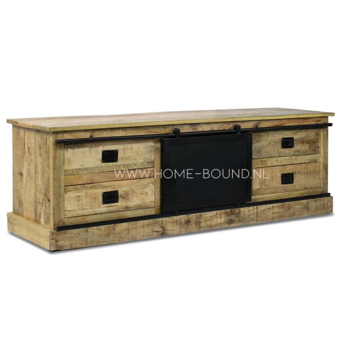 Tv-meubel mango met schuifdeur