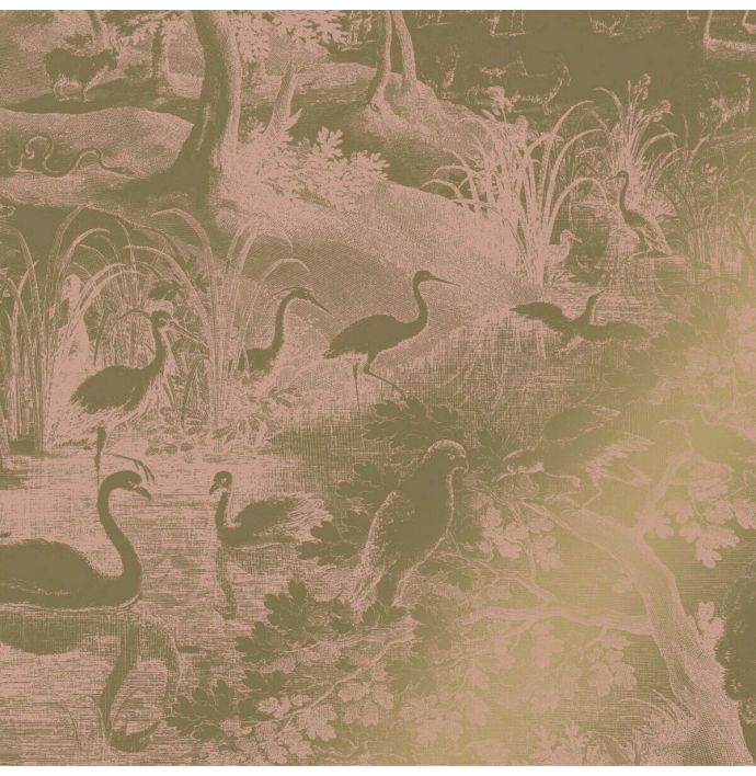 Foto behang KEK Gold Engraved Landscapes nude