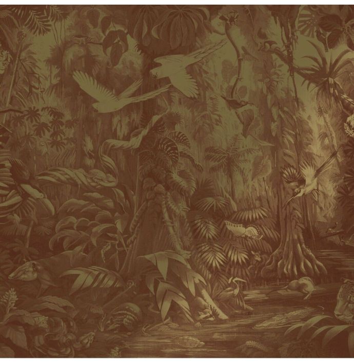 Foto behang KEK Gold Tropical Landscapes rust