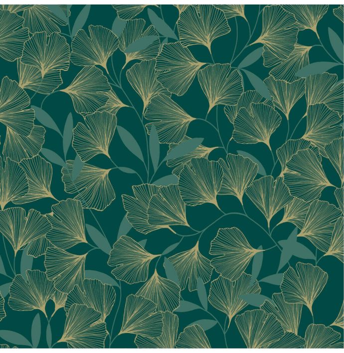 Patroon behang Attitude Ginko