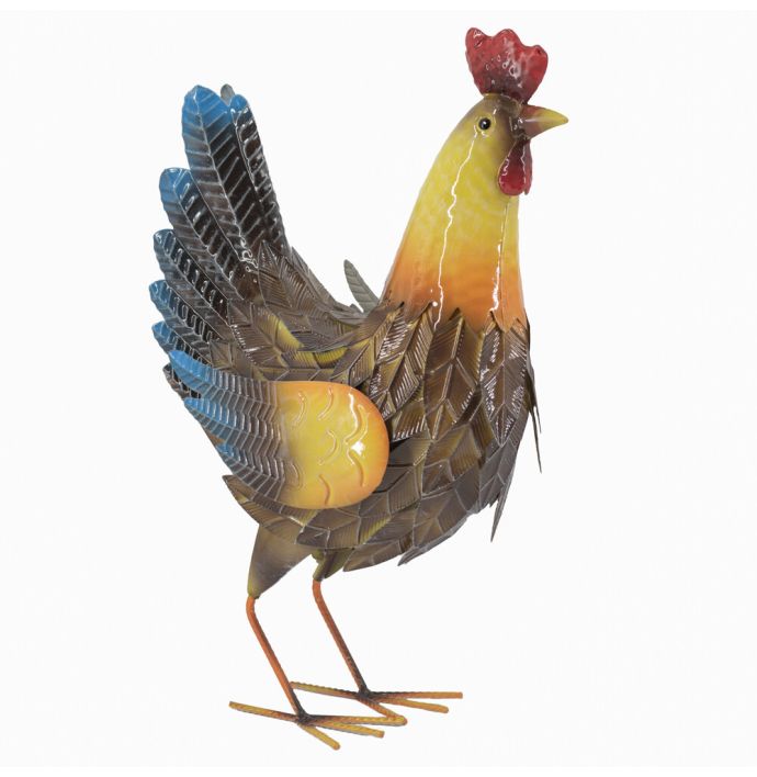 Metalen dierenfiguur hen
