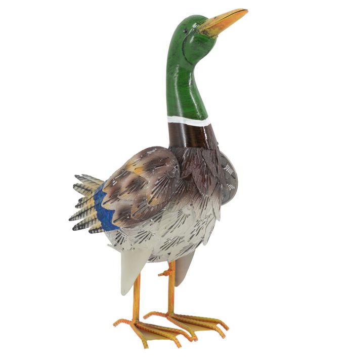 Metalen dierenfiguur eend