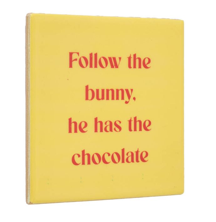 Tegeltje - Follow the bunny