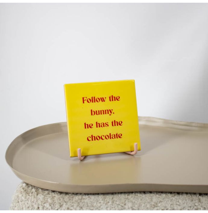 Tegeltje - Follow the bunny