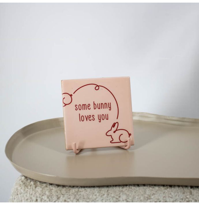 Tegeltje - Some bunny loves you