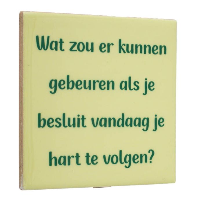 Tegeltje - Hart volgen