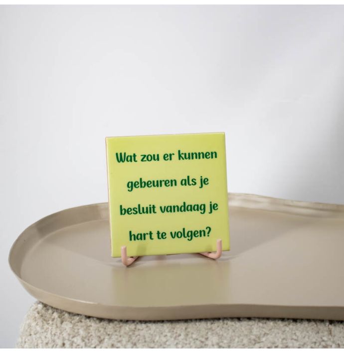 Tegeltje - Hart volgen