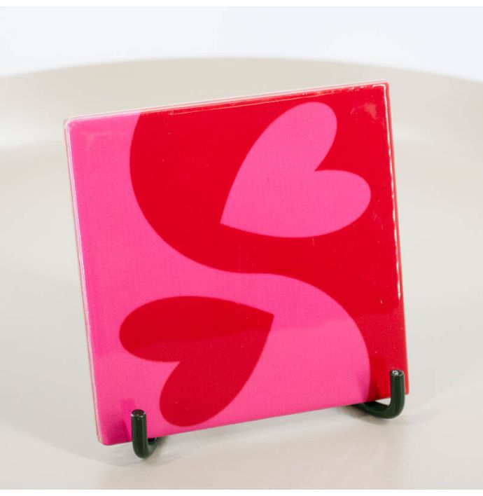 Tegeltje - Yingyang hearts