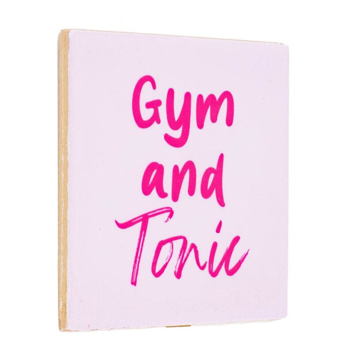 Tegeltje - Gym and tonic 