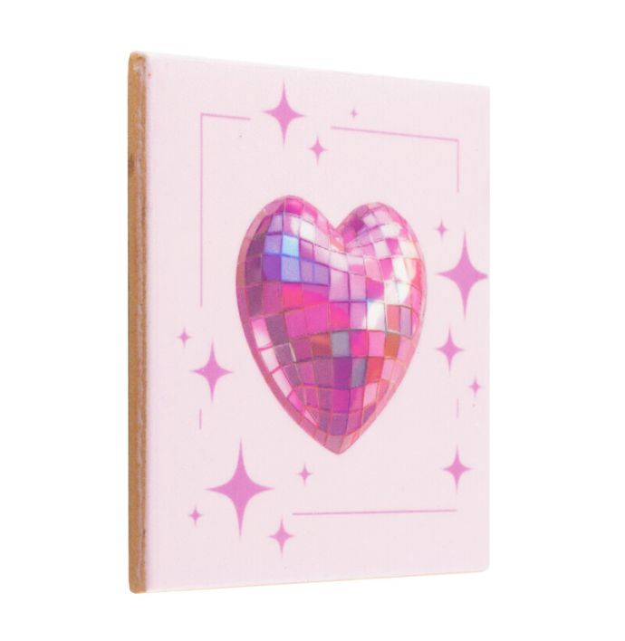 Tegeltje - Heart discoball