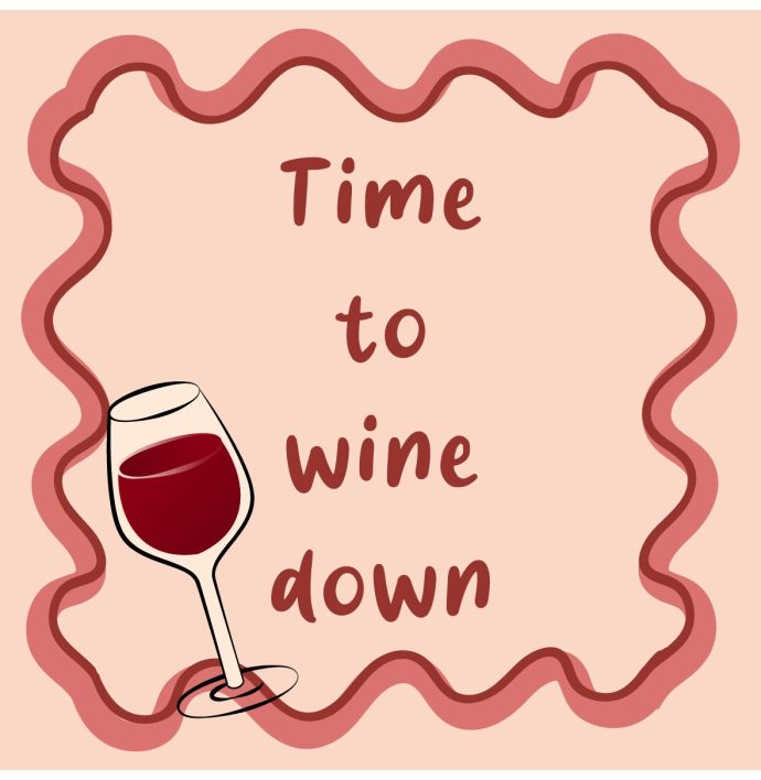 Tegeltje 'Time to wine down'