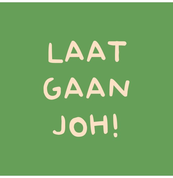 Tegeltje laat gaan joh
