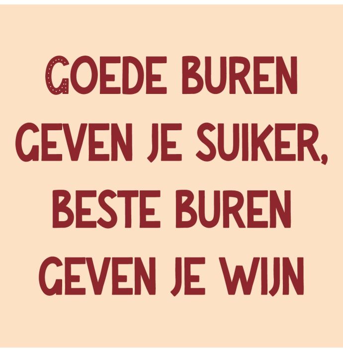 Tegeltje goede buren