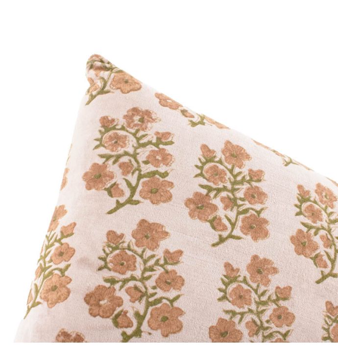 Kussen floral rosewood