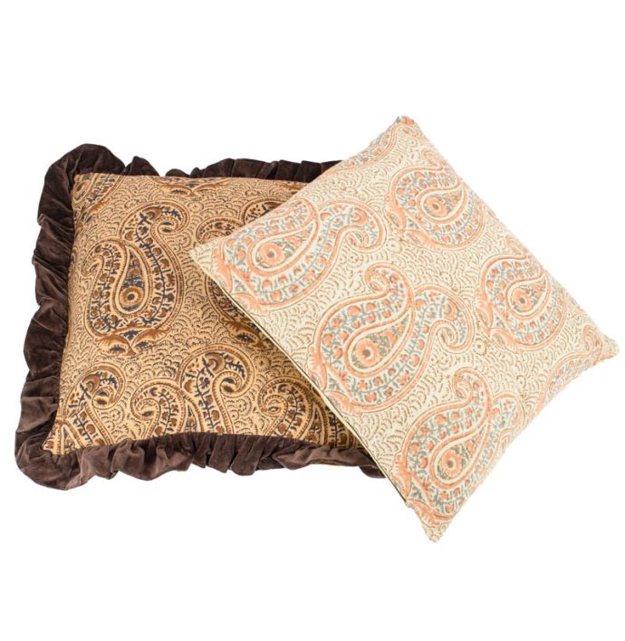 Kussen batik beige