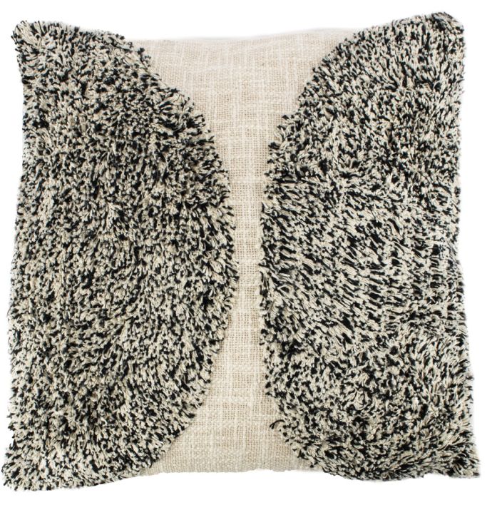 Kussen 45x45cm getuft bruin organisch