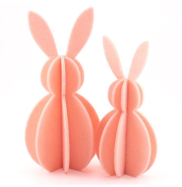 Vilten decoratie konijn 