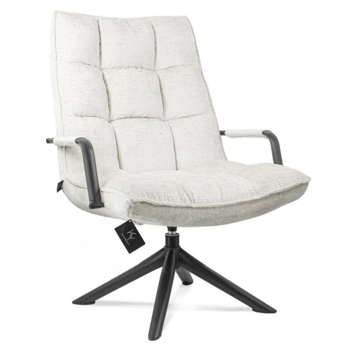 Draaifauteuil Hidde met armleuning naturel