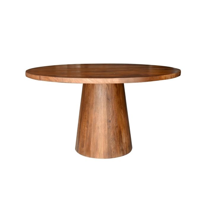 Eettafel mangohout rond