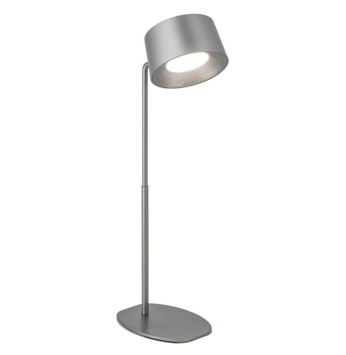 Bureaulamp Design LED op accu zilver