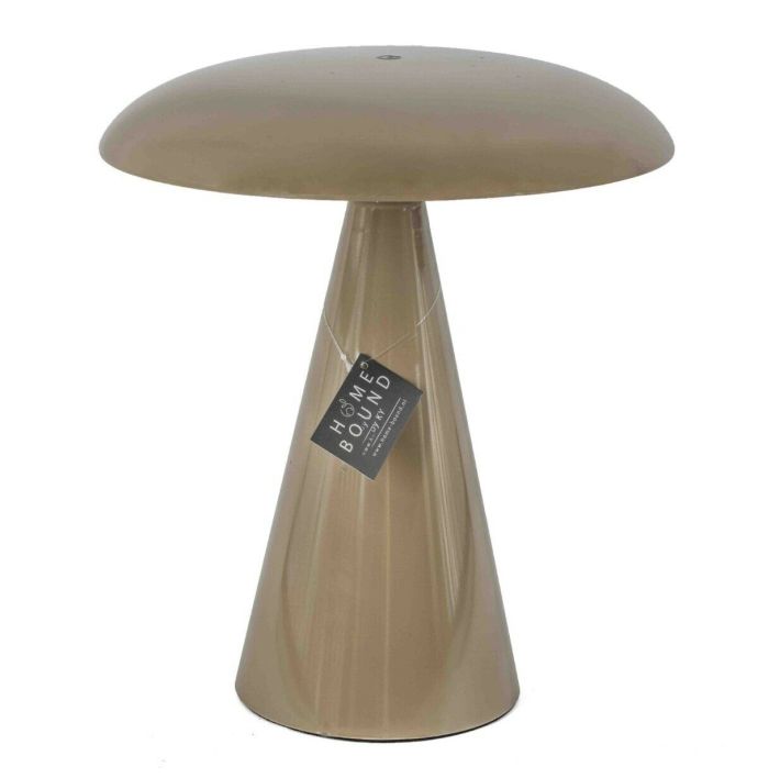 Tafellamp Mush LED op accu taupe