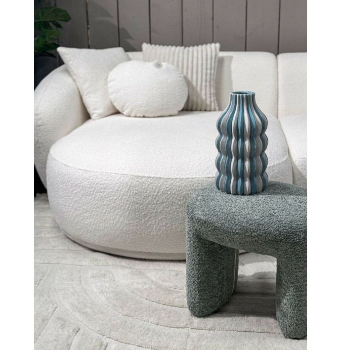 Aardewerk vaas stripes