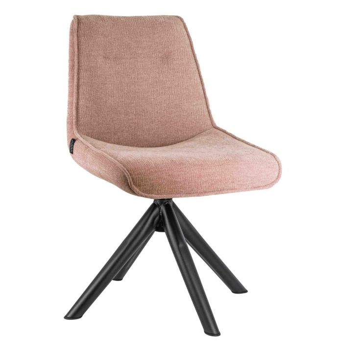 Eetkamerstoel Mike city roze - uit voorraad leverbaar!