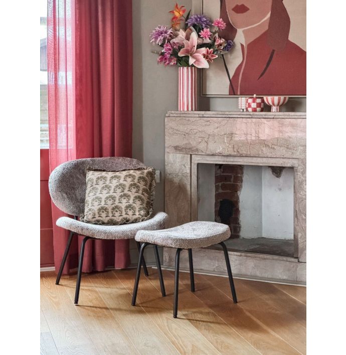 Fauteuil Pip met hocker