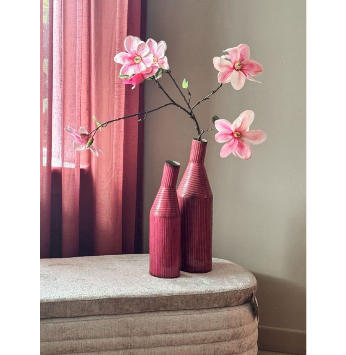 Metalen vaas Contemp roze