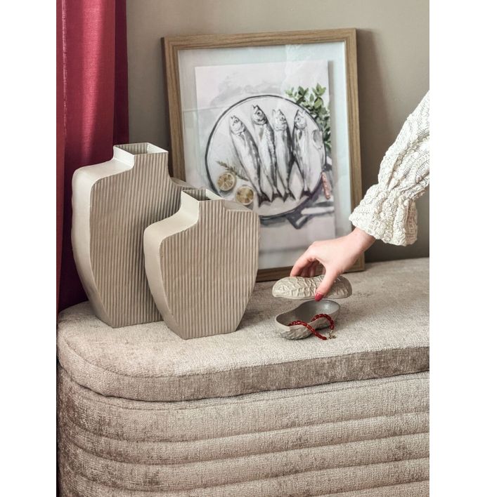 Metalen vaas Solid sand