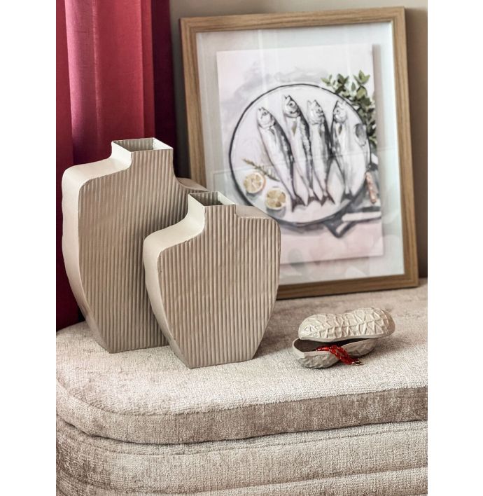 Metalen vaas Solid sand