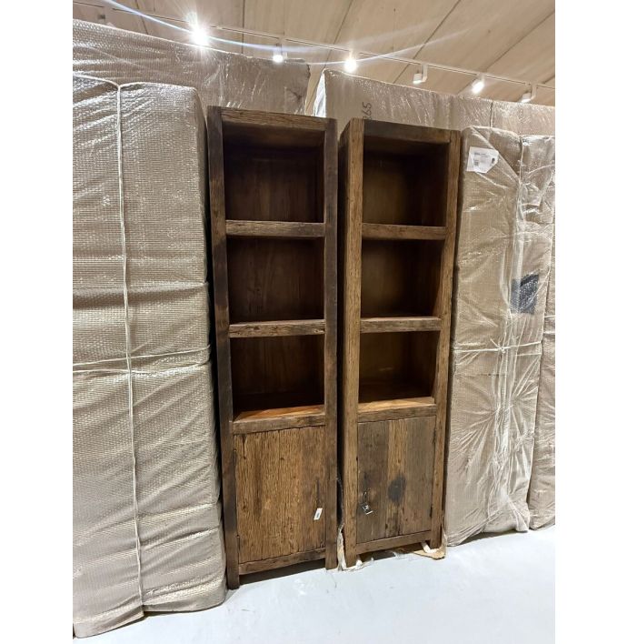 Boekenkast old wood - deur rechts