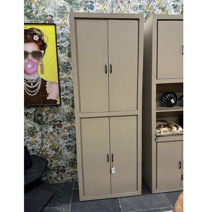 Boekenkast Ubud 80cm 4-deurs sand