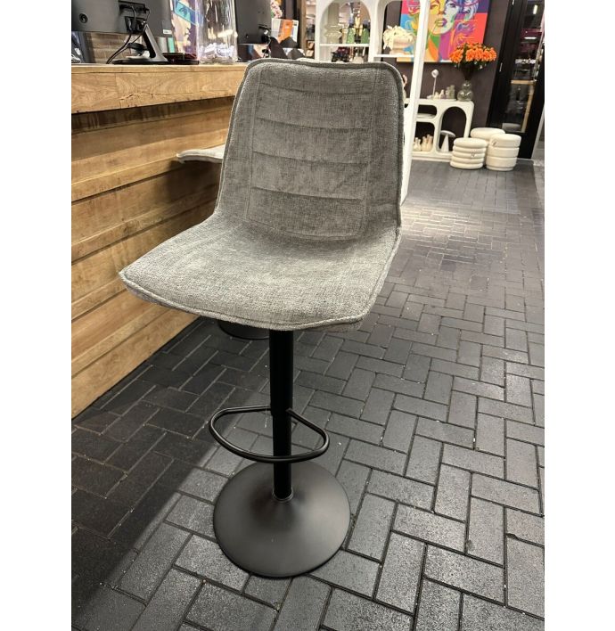 Barstoel Nate in stof harmony grey