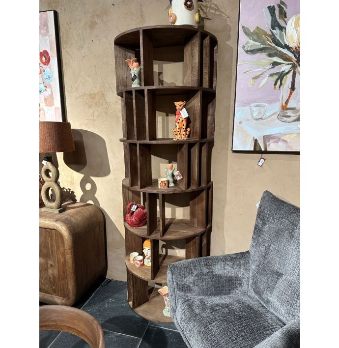 Boekenkast teak Norin