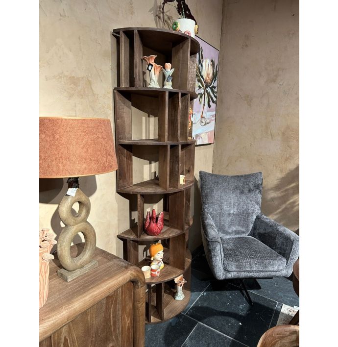 Boekenkast teak Norin