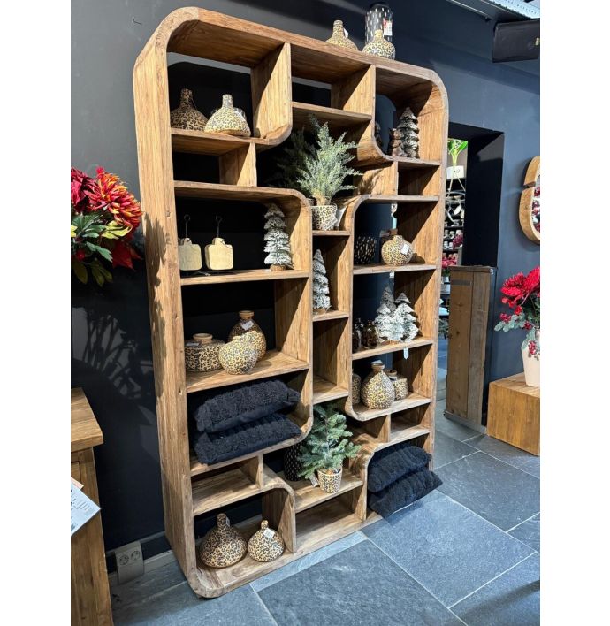 Boekenkast Morgan teakhout