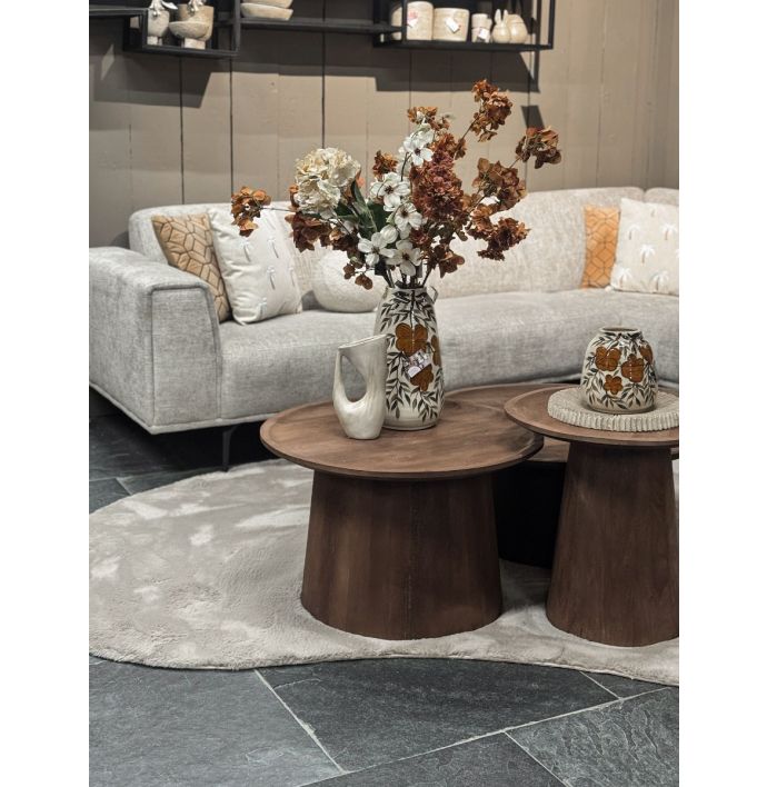 Salontafel Nias rond (set van 3)