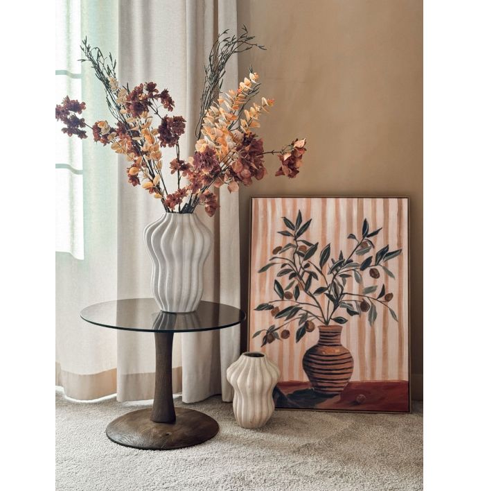 Schilderij vaas met olijf