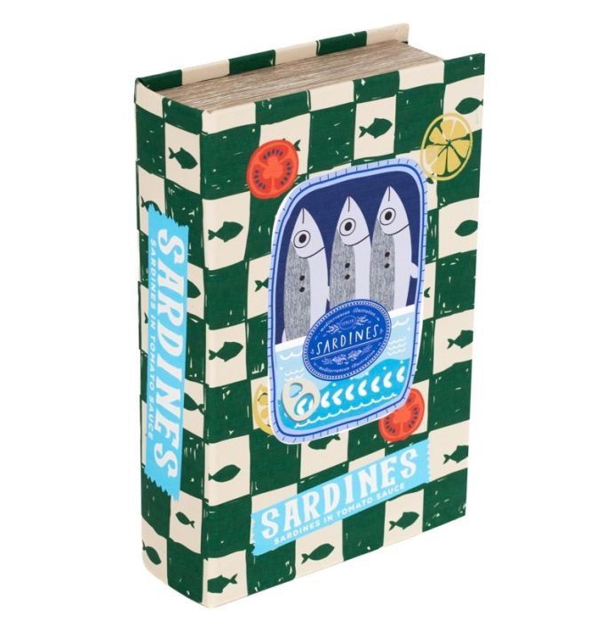 Opbergboek koffietafel 'Sardine Green'