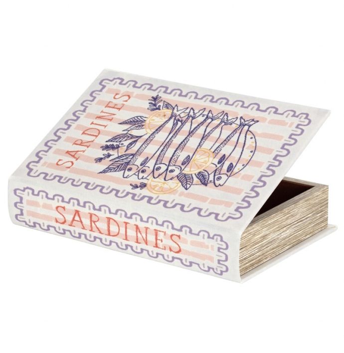 Opbergboek koffietafel 'Sardines Stamp'