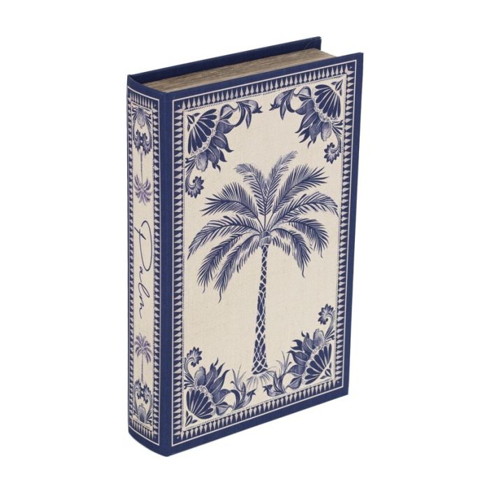 Opbergboek koffietafel 'Blue Palm'